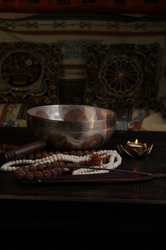 Фото Кованная поющая чаша Sun Full Carving SBSUN-FC