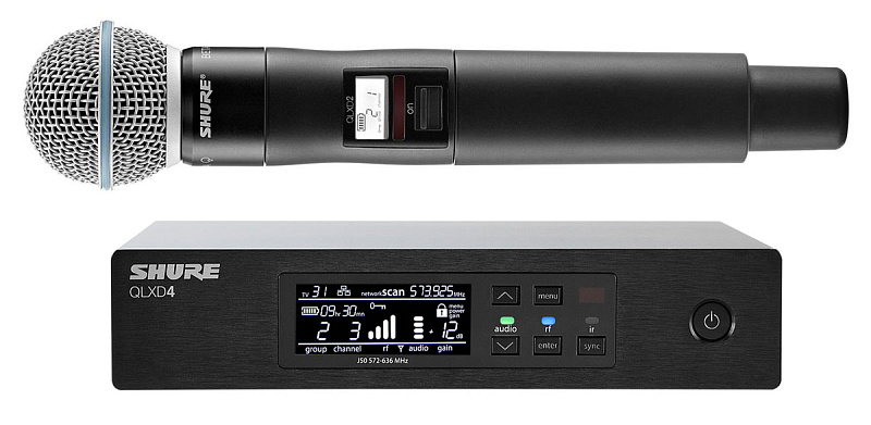 Фото SHURE QLXD24E/B58 вокальная радиосистема с ручным передатчиком BETA58