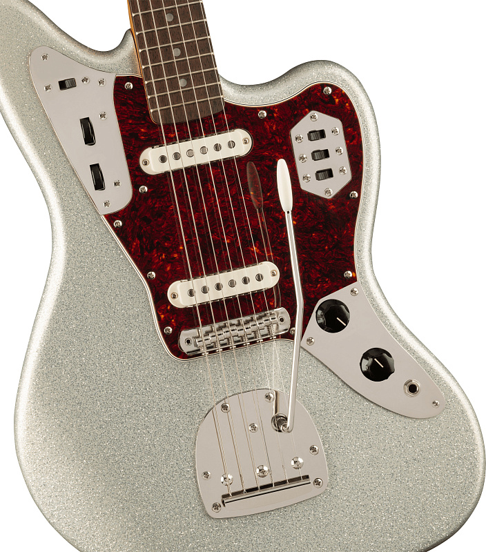Фото Электрогитара FENDER SQUIER Classic Vibe '60s Jaguar LRL Silver Sparkle